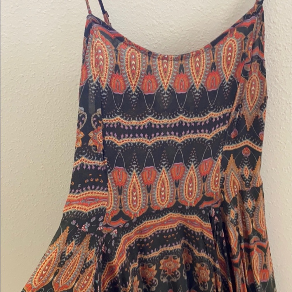 BOHO LACE BACK MINI DRESS